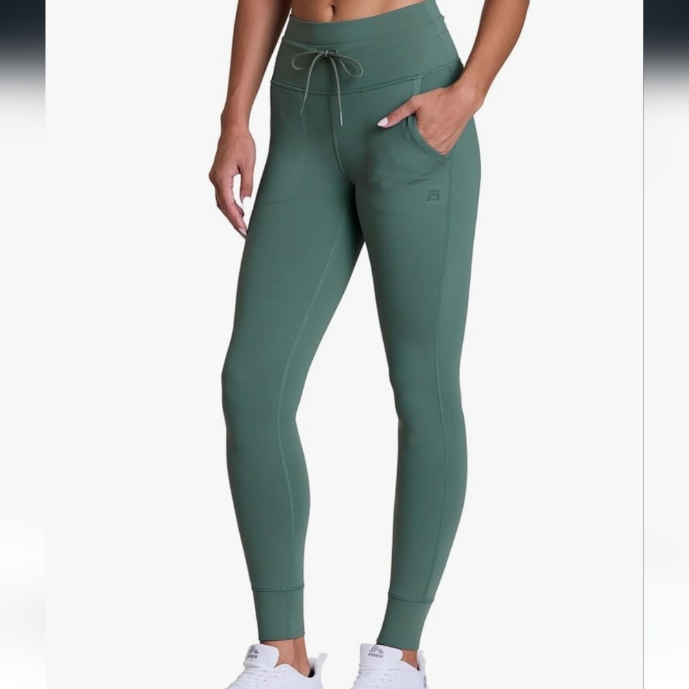 AVALANCHE Hiking Joggers Green Elastic Drawstring Waistline Small LIKE NEW Green
